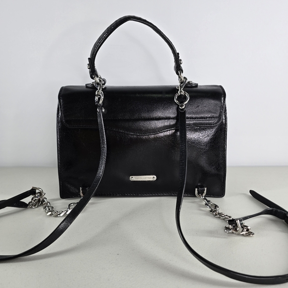 Rebecca Minkoff Jean Convertible Smooth Leather Backpack Black - Picture 2 of 12